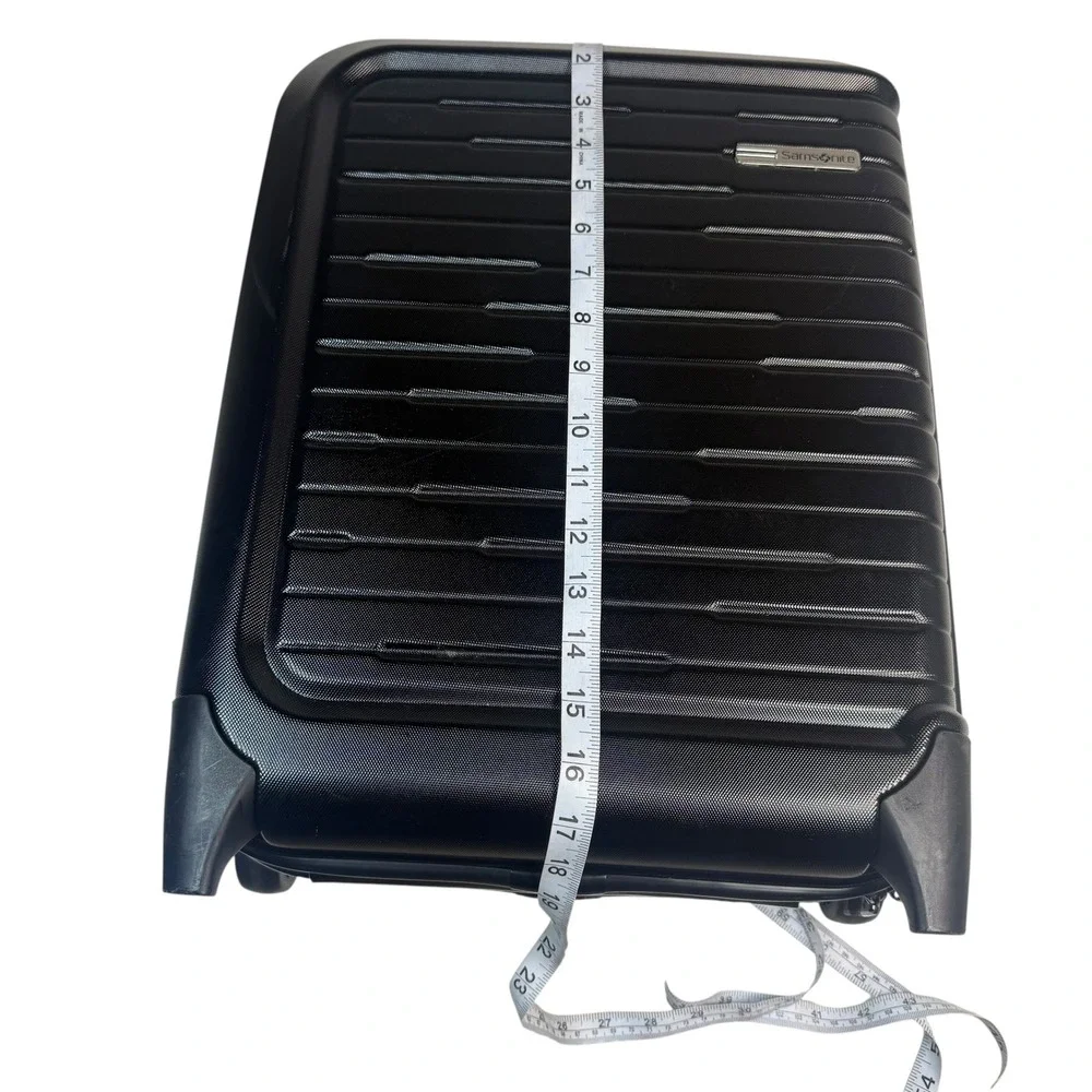 Samsonite Black Hardside Carry On Luggage USB Port Spinner 1137151 4500566367